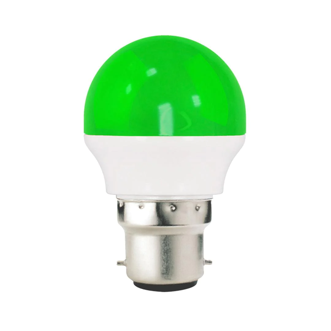 2 Watts LED Bulb B22 (Pin) green