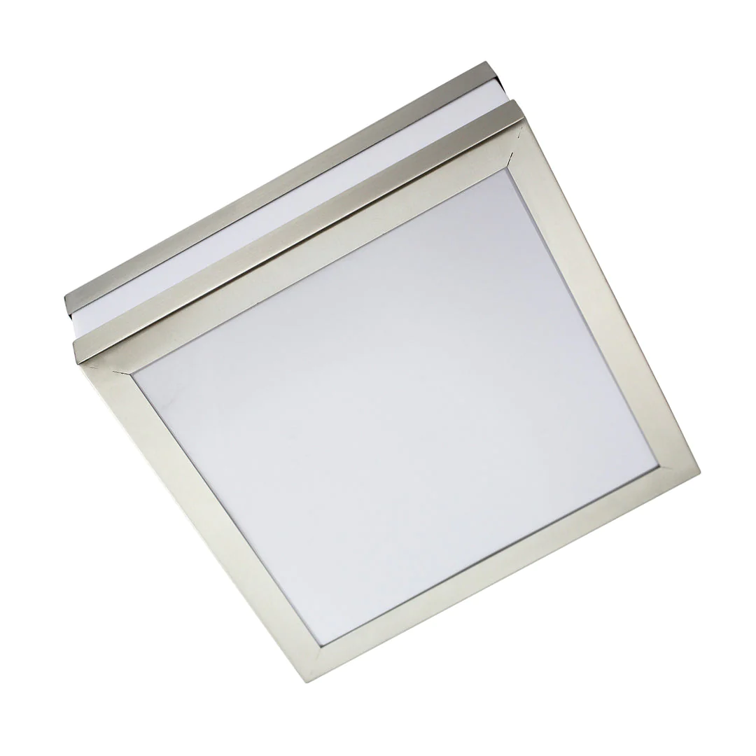 Square Silver Ceiling Light 2